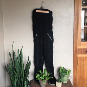 Black tube top style Bar III jumpsuit